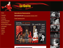 Tablet Screenshot of flamenco-wien.at